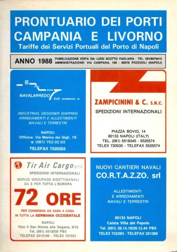 Prontuario dei porti Campania e Livorno