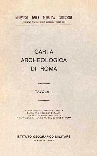 Carta archeologica di Roma tavola I