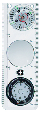 Bussola termometro e righello