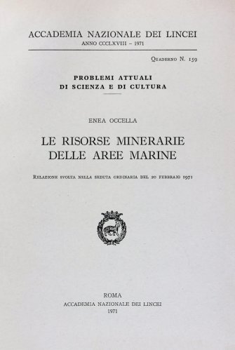 Risorse minerarie delle aree marine