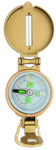 Bussola da orientamento in ottone