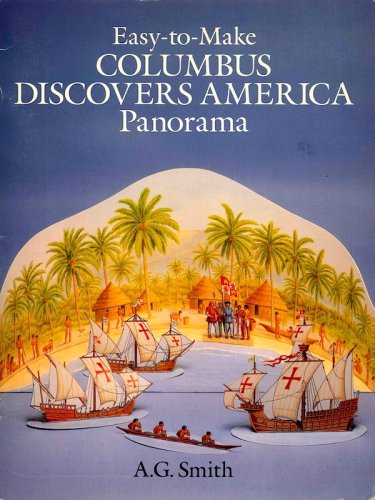 Columbus discovers America panorama, easy-to-make