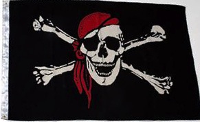 Pirata con bandana rossa