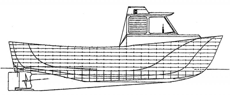 Imbarcazione a motore dislocante m.5.80