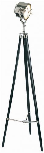 Faro da ricerca 1940 cromato con trespolo da terra