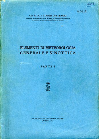 Elementi di meteorologia generale e sinottiva parte I