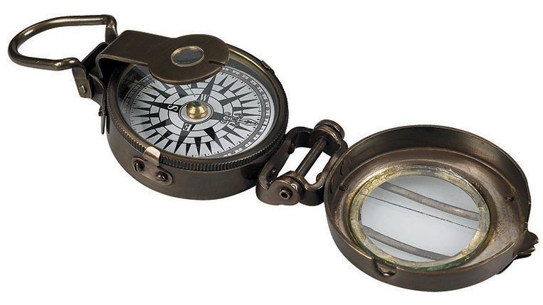 Bussola bronzata II guerra mondiale