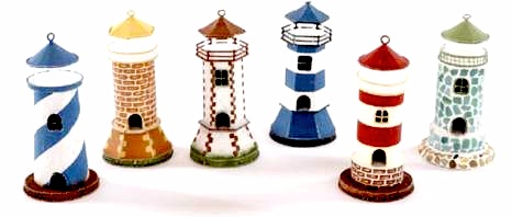 Faro in latta piccolo vari colori