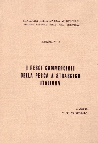 Pesci commerciali della pesca a strascico italiana