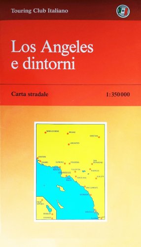 Los Angeles e dintorni - carta turistica e stradale scala 1:350.000