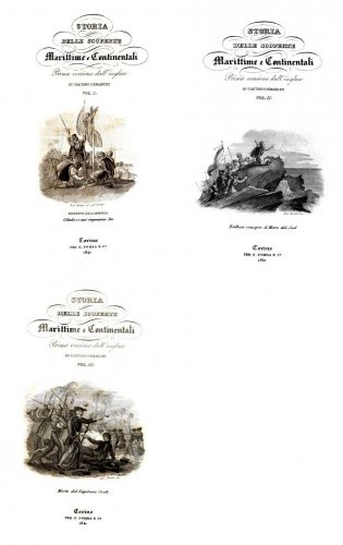 Storia delle scoperte marittime e continentali 3 volumi