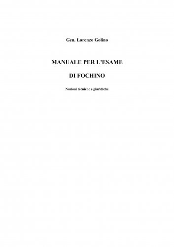 Manuale per l'esame di fochino