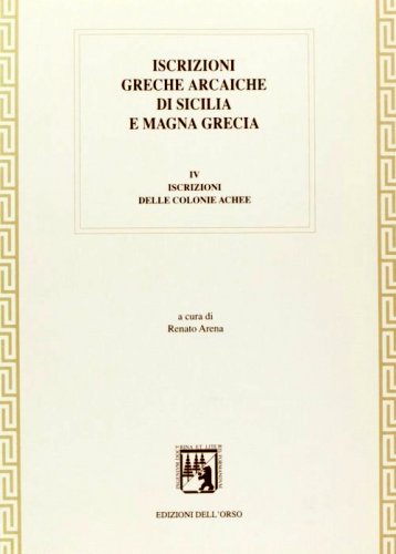 Iscrizioni greche arcaiche di Sicilia e Magna Grecia