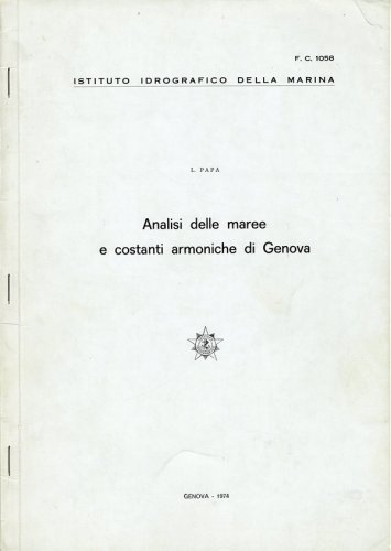 Analisi delle maree e costanti armoniche di Genova