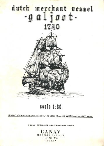 Galjoot 1740 Dutch merchant vessel