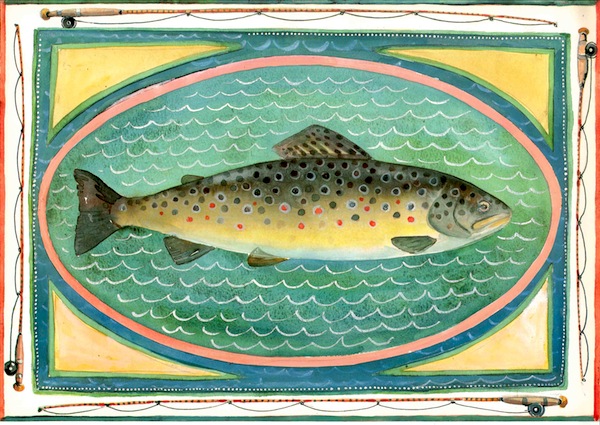 Sottopiatto trota marmorata