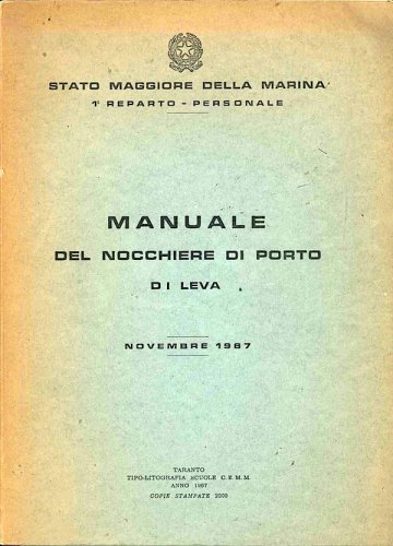 Manuale del nocchiere di porto di leva