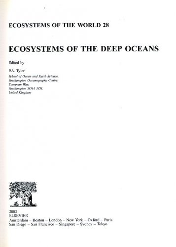 Ecosystems of the deep oceans