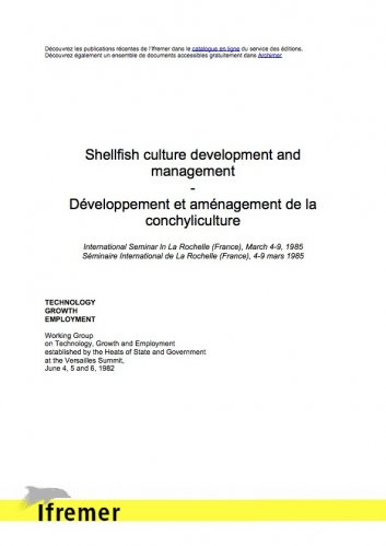 Shellfish culture development and management