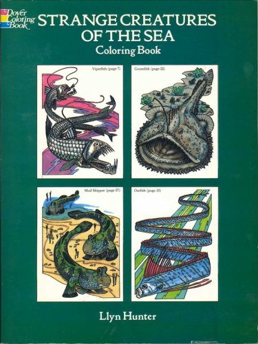 Strange creatures of the sea coloring book