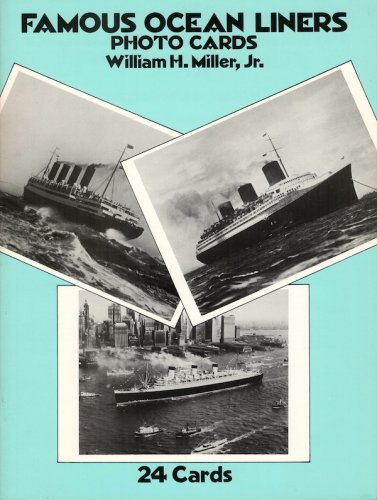 Famous ocean liners photo postcards