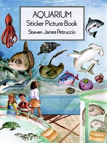Aquarium sticker picture book