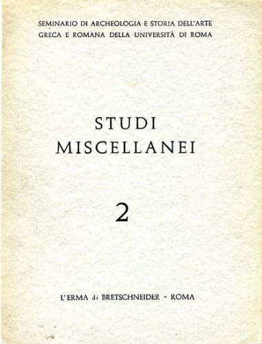 Studi miscellanei volume II