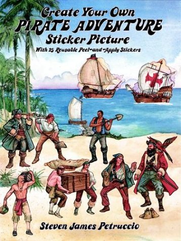 Create your own pirate adventure sticker picture