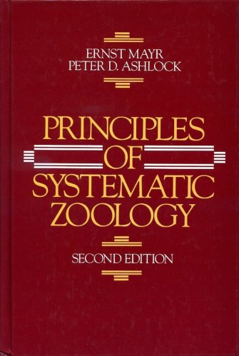Principles of systematic zoology