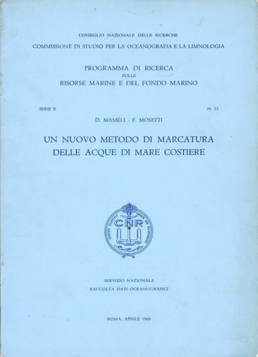 Nuovo metodo di marcatura delle acque di mare costiere