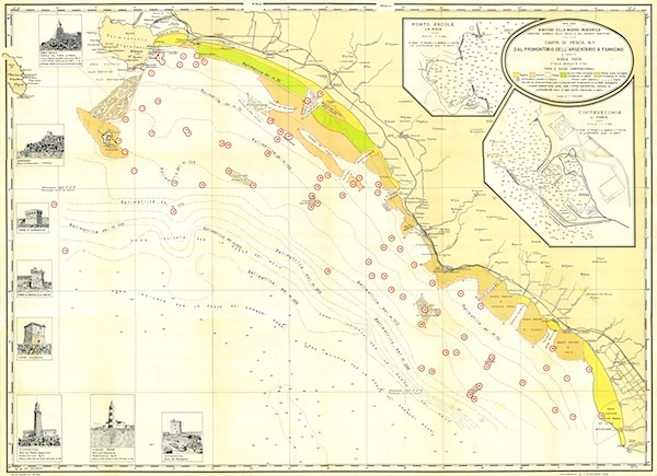 Dal Promontorio dell’Argentario a Fiumicino