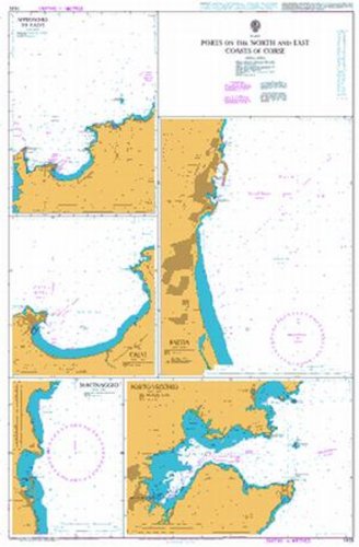Ports on the North and East costs of Corse