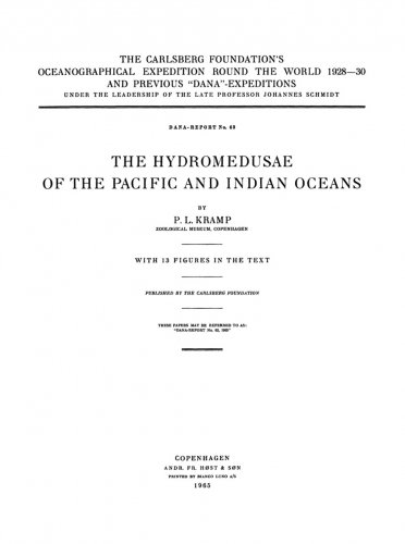 Hydromedusae of the Pacific and the Indian ocean 1ªpt