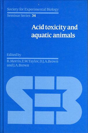 Acid toxicity and aquatic animals