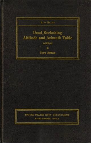 Dead reckoning altitude and azimuth table