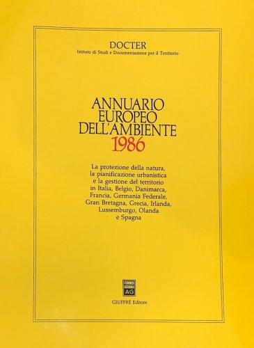 Annuario europeo dell'ambiente 1986