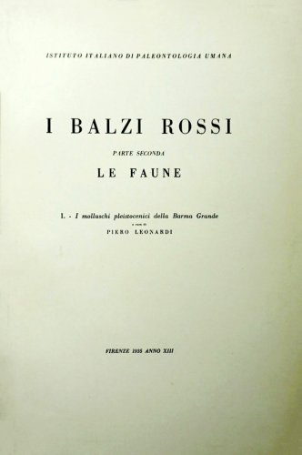 Molluschi pleistocenici della Barma Grande