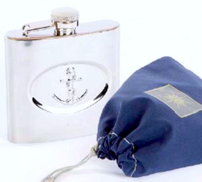 Fiaschetta in acciaio con ancora