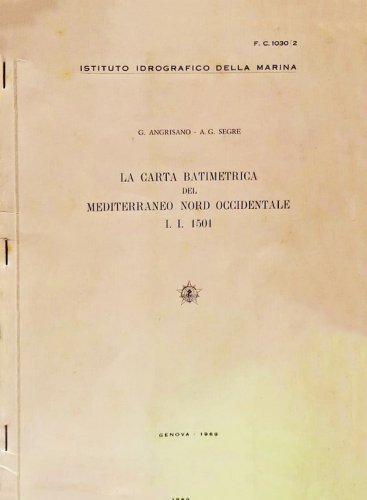 Carta batimetrica del Mediterraneo Nord Occidentale 1501