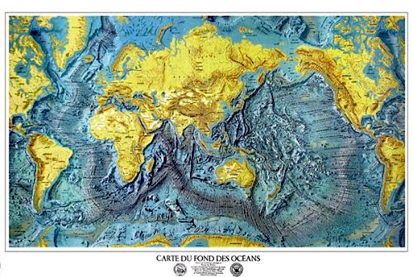 Carte du fond des oceans