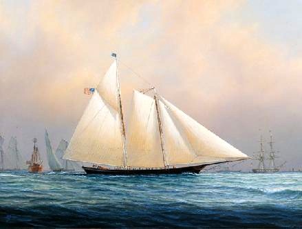 Yachts of the America's Cup the Schooner America 1851