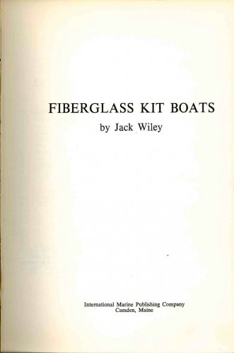 Fiberglass kit boats