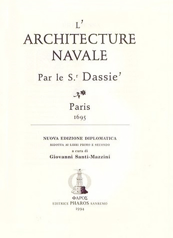 Architecture navale par le Sr.Dassie 1695