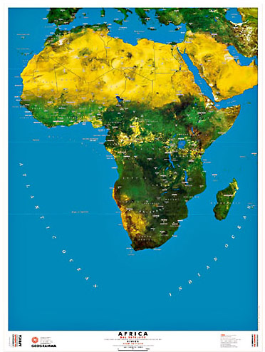 Africa - carta dal satellite