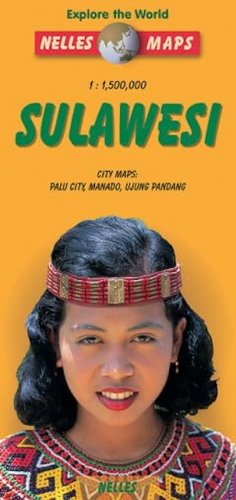Sulawesi - carta turistica e stradale scala 1:1.500.000