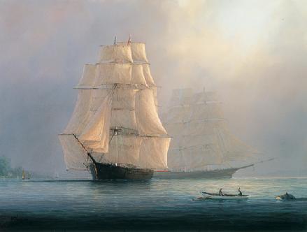 Majestic clipper ships - Andrew, Jackson & David Crockett