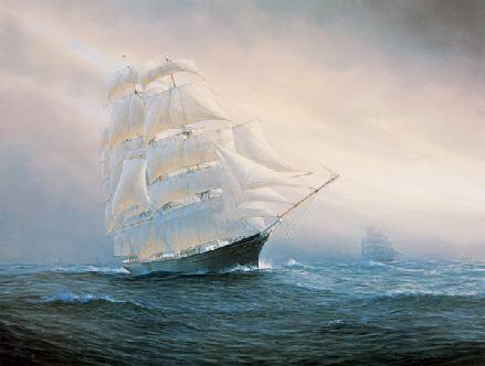 Majestic clipper ships - Thermophilae & Cutty Sark