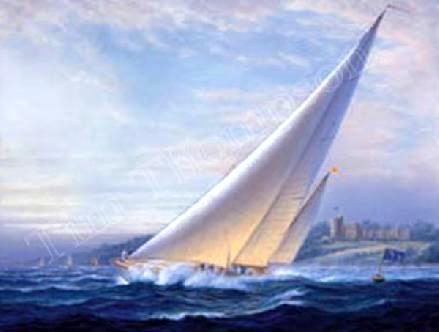 Rounding the Corinthian Mark of Norris Castle