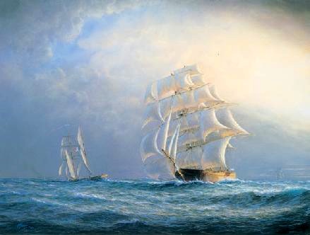 Majestic clipper ships - Ariel & Taeping 1866