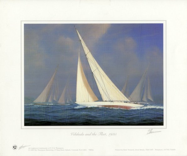 Velsheda and the fleet 1935